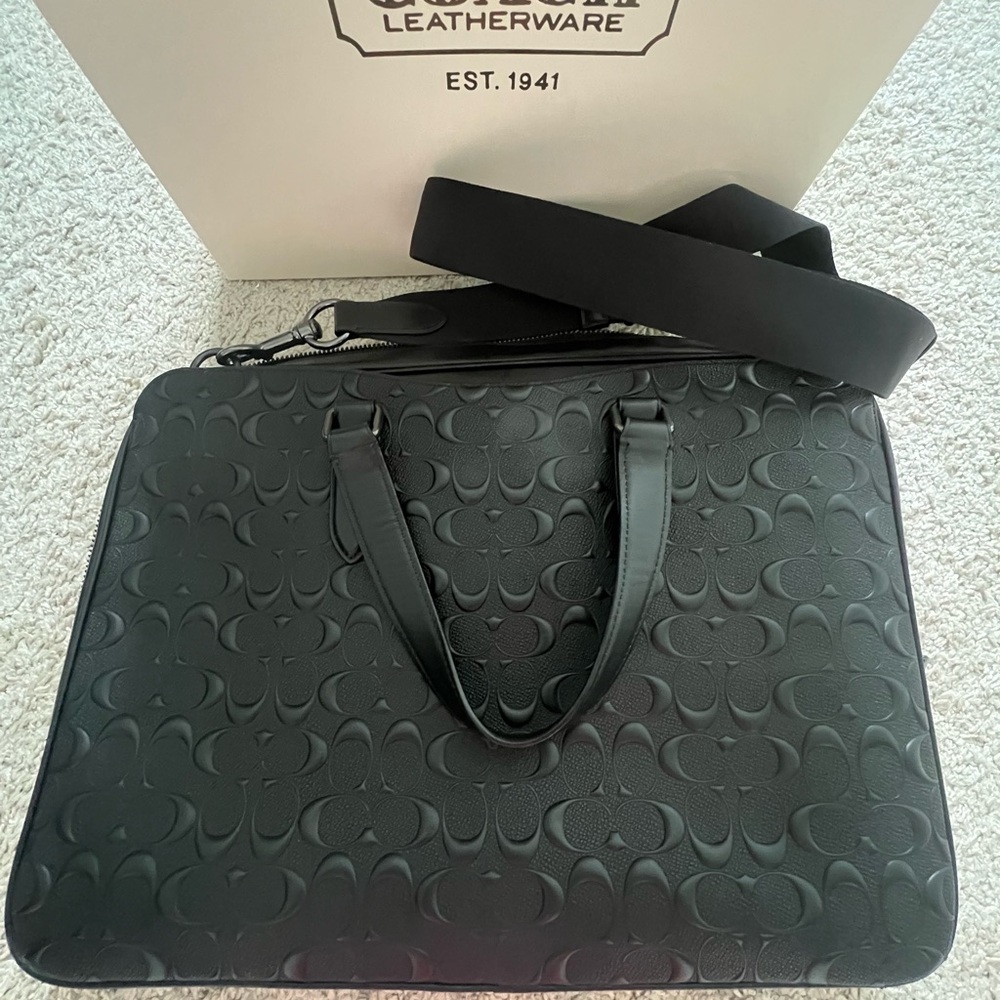 Graham Slim Brief In Signature Monogram Leather